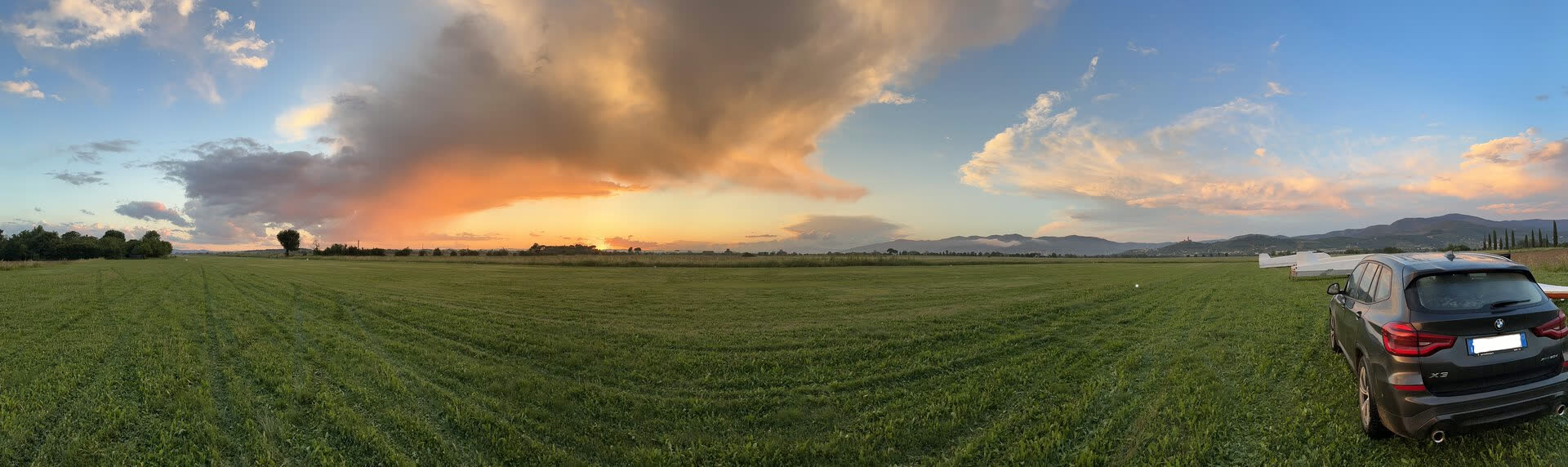 Panorama della Valdichiana dall'agriturismo Podere Sant'Apollonia